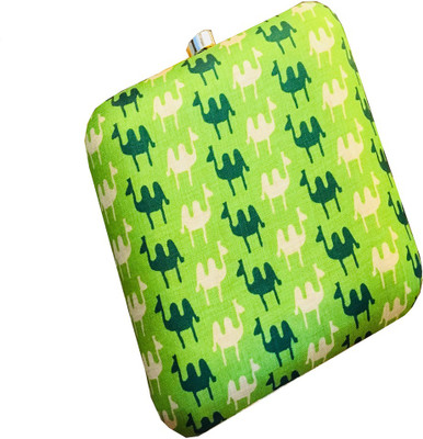 

CRAFTBAZAAR Party Green Clutch