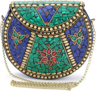 

Voila Party Green, Blue Clutch, Blue;green