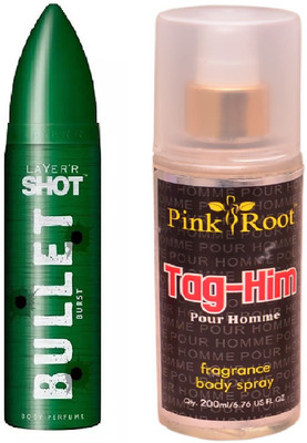 

Pink Root TAG-HIM MIST WITH LAYER'R SHOT BULLET BURST(Set of 2)