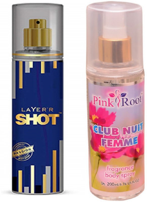 

Pink Root CLUB NUIT FEMME MIST WITH LAYER'R SHOT PASSION(Set of 2)