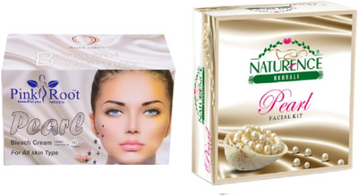 

Pink Root PEARL BLEACH 250G WITH NATURENCE PEARL KIT 15G(Set of 2)