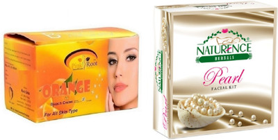 

Pink Root ORANGE BLEACH 250G WITH NATURENCE PEARL KIT 15G(Set of 2)