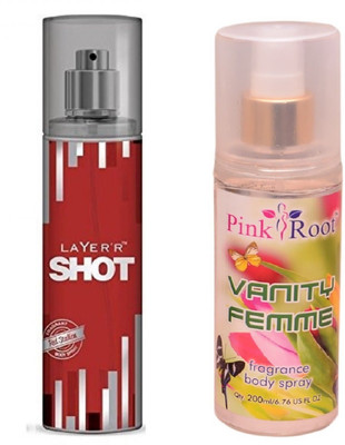 

Pink Root VANITY FEMME MIST WITH LAYER'R SHOT RED STALLION(Set of 2)
