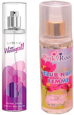 

Pink Root CLUB NUIT FEMME MIST WITH LAYER'R WOTTAGIRL! SECRET CRUSH(Set of 2)