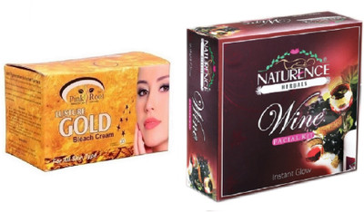 

Pink Root GOLD BLEACH 250G WITH NATURENCE WINE KIT 15G(Set of 2)