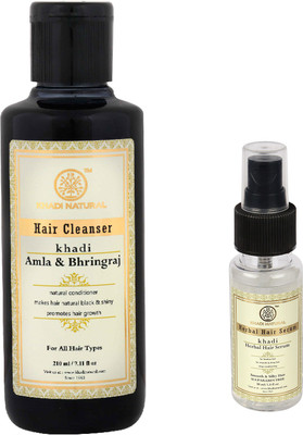 

Khadi Natural Amla Bhringraj Shampoo and Khadi Hair Serum(Set of 2)
