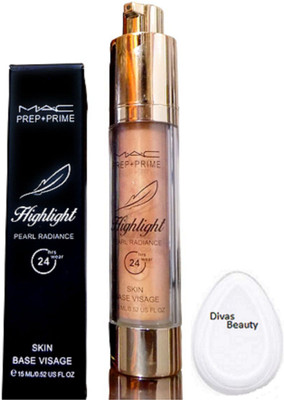 

divas beauty Silicon Puff With Mac Pearl Radiance Highlighter(Set of 2)
