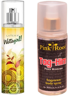 

Pink Root TAG-HIM MIST WITH LAYER'R WOTTAGIRL! FRESH CITRUS(Set of 2)