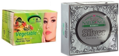 

Pink Root VEGETABLE BLEACH 250G WITH NATURENCE SILVER KIT 15G(Set of 2)