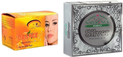 

Pink Root ORANGE BLEACH 250G WITH NATURENCE SILVER KIT 15G(Set of 2)