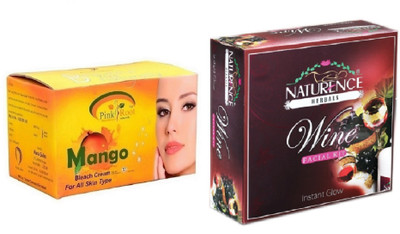 

Pink Root MANGO BLEACH 250G WITH NATURENCE WINE KIT 15G(Set of 2)