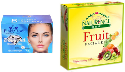 

Pink Root DIAMOND BLEACH 250G WITH NATURENCE FRUIT KIT 15G(Set of 2)