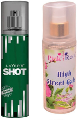 

Pink Root HIGH STREET GIRLS MIST WITH LAYER'R SHOT ROYAL JADE(Set of 2)