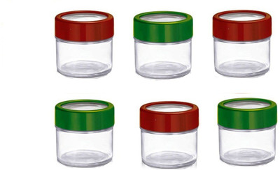 TREO Glass Utility Container  - 100 ml(Pack of 6, Multicolor)