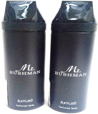 

LAMUSE Mr BUSHMAN Perfume Body Spray - For Men(400 ml, Pack of 2)
