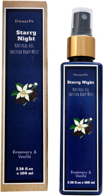 

DwaarPe Starry NightNatural Oil Infused Body Mist Body Mist - For Men & Women(100 ml)