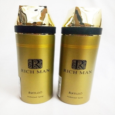 

LAMUSE RICH MAN Perfume Body Spray - For Men(400 ml, Pack of 2)