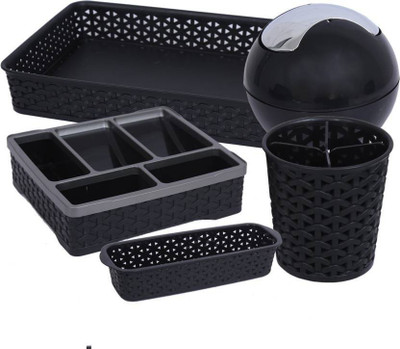 

Jaypee Plus 5 Compartments PLASTIC OFFICE SET(Black)