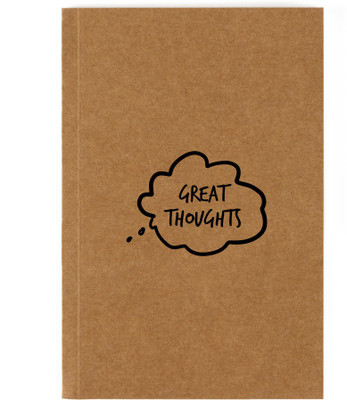 

Flipkart SmartBuy A5 Notebook(GREAT THOUGHTS A5 BLANK NOTEBOOK, Brown)