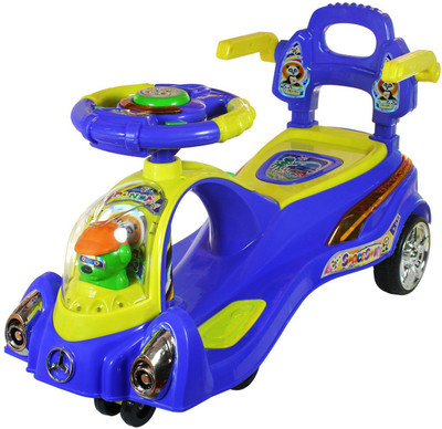 

Pandaoriginals space car magic Car Non Battery Operated Ride On(Blue), Space magic blue
