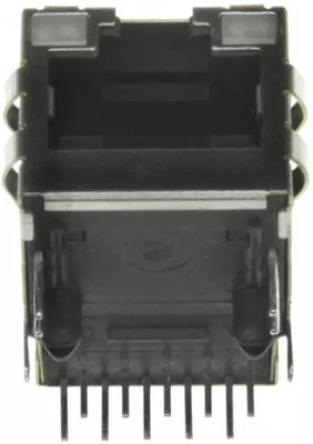 

e4u net Connector Single Port Jack MAG45 Through Hole 6605814-6 Electronic Components Electronic Hobby Kit