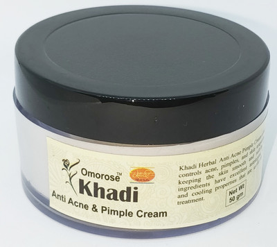 

Khadi Omorose Anti Acne & Pimple Cream (with neem extract, basil and teatree extract)(50 g)