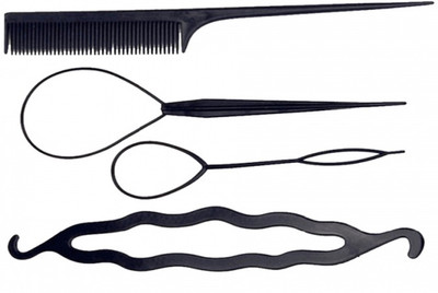 

Glorious Combo Hair Style Tool Hair Accessory Set(Black)