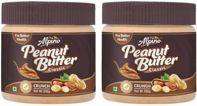 Alpino Peanut Butter Crunch (250g x 2 Jar) 500 g(Pack of 2)