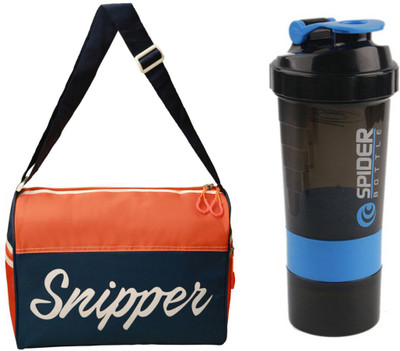 

Snipper Combo of Orange Tomy bag and Blue Spider Shaker Gym & Fitness Kit