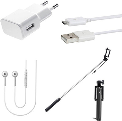 SARVIN Wall Charger Accessory Combo for Xiaomi Redmi Note 5(White)