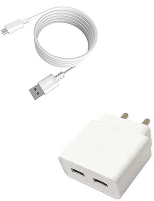 SARVIN Wall Charger Accessory Combo for Micromax Spark 4G Prime(White)