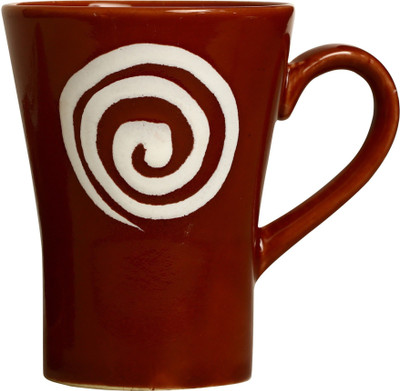 

caffeine CK-TEM1012-PF/11-B/1 Ceramic Mug(400 ml), Brown;white