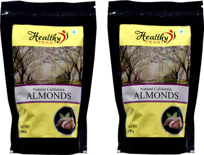 

HealthyFeast Natural California combos(250+500) Almonds(750 g, Pouch)