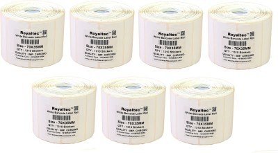 

Royaltec 70X35MM Barcode Label Set of 7 Self-adhesive Paper Label(White)