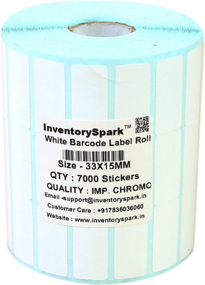 

InventorySpark 33X15MM Barcode Label Self-adhesive Paper Label(White)