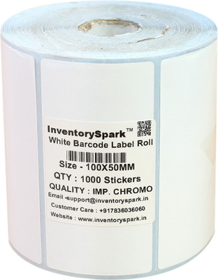 

InventorySpark 100X50MM Barcode Label Self-adhesive Paper Label(White)