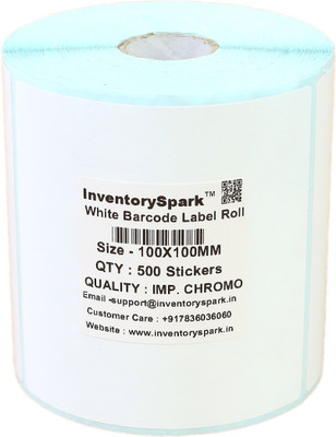 

InventorySpark 100X100MM Barcode Label Self-adhesive Paper Label(White)