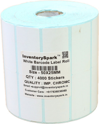 

InventorySpark 50X25MM Barcode Label Self-adhesive Paper Label(White)