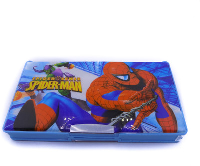 

CARRY ON DOUBLE SIDED SPIDERMAN Art Artificial Leather Pencil Box(Set of 1, Multicolor)