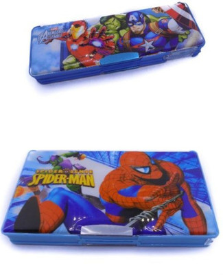 

CARRY ON KIDS AVENGERS ASSEMBLE, SPIDERMAN Art Artificial Leather Pencil Boxes(Set of 2, Multicolor)