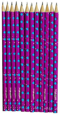 

Scoobies Cupcakes HB Pencil for Kids Pencil(Set of 12, Purple)