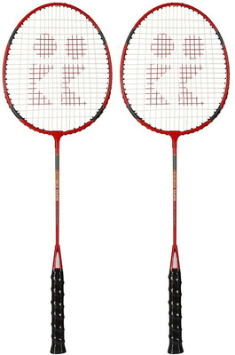 

ME Full Size Light Weight Wide Body Strung Badminton Racquet Set With Cover . Red Strung Badminton Racquet(G3 - 3.5 Inches, 350 g)