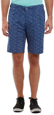 

Parx Solid Men's Reversible Dark Blue Basic Shorts