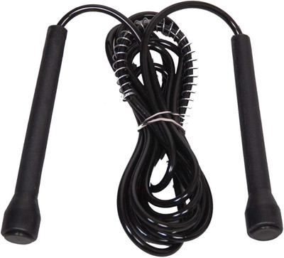 

PMG Pvc Rope For Gym Training, Fitness & Workout Freestyle Skipping Rope(Black, Pack of 1)