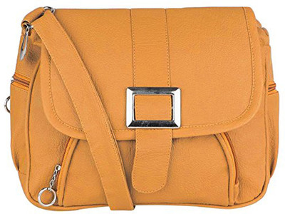 

SK NOOR Women Evening/Party, Casual, Formal, Sports Tan PU Sling Bag
