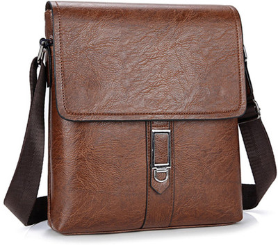 

Torque Dzinte Men & Women Formal Brown Leatherette Sling Bag