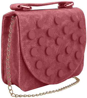 

BUY FOR CHANGE LLP Women Casual, Formal, Evening/Party Pink PU Sling Bag