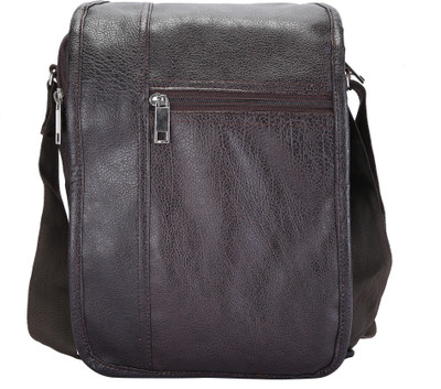 

Hawai Men Casual Brown PU Sling Bag