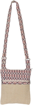 

Jute Cottage Women Casual Beige Jute Sling Bag