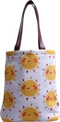 

Astara Girls Casual White, Yellow Canvas Tote
